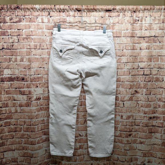 Kut from the Kloth BARDOT Skinny Boyfriend Crop Jeans Back Pocket Flaps - Picture 1 of 15